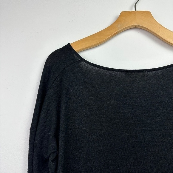 WILFRED Free Aritzia Gail Black V-neck Long Sleeve Tunic Dress XXS - Picture 6 of 9